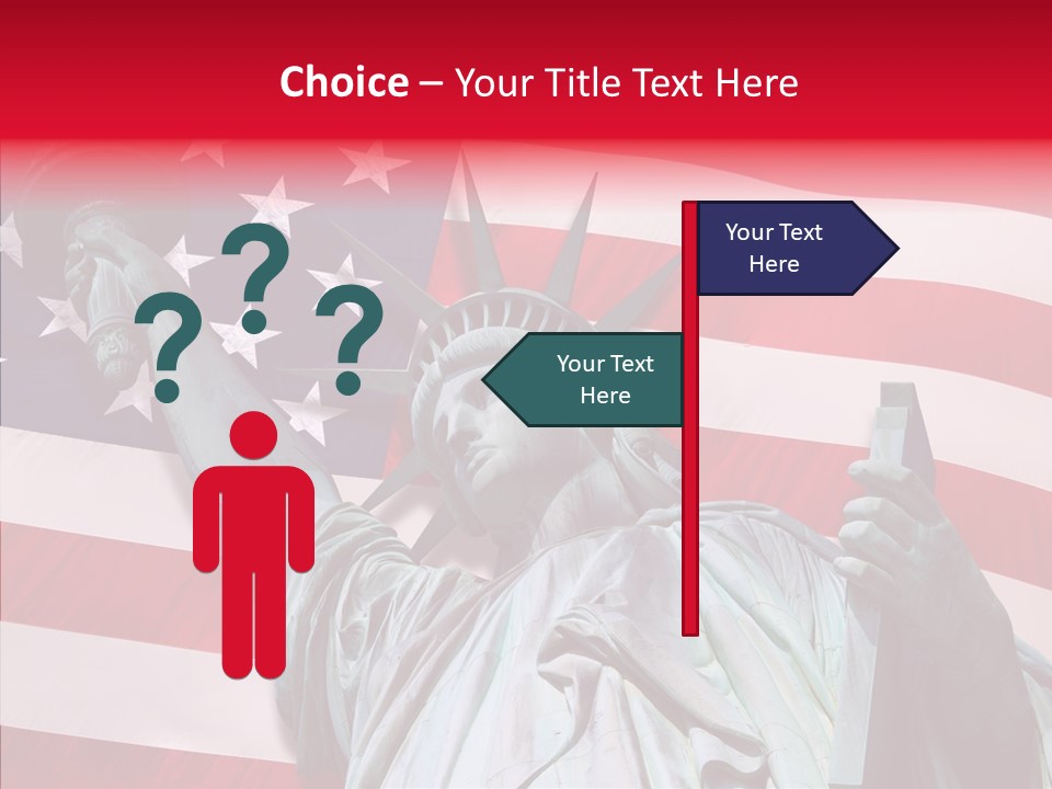 Flambeau Fanion Monument PowerPoint Template