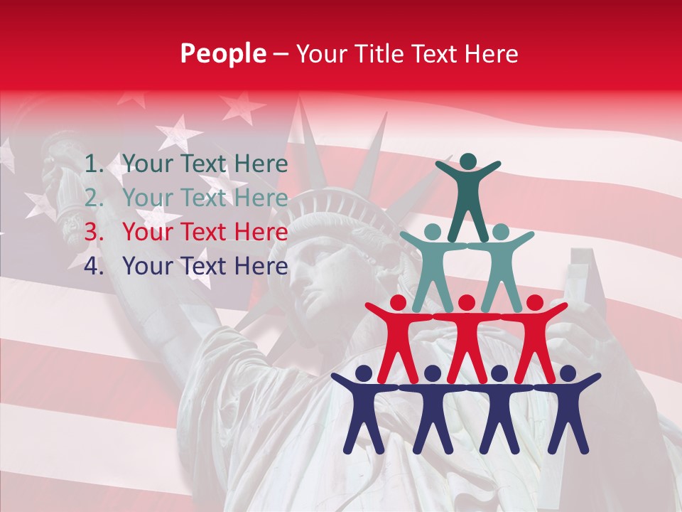 Flambeau Fanion Monument PowerPoint Template