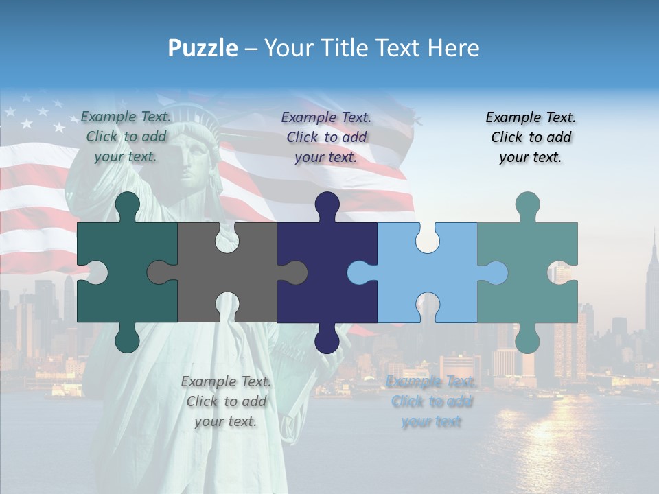 Libert Couronne Femme PowerPoint Template