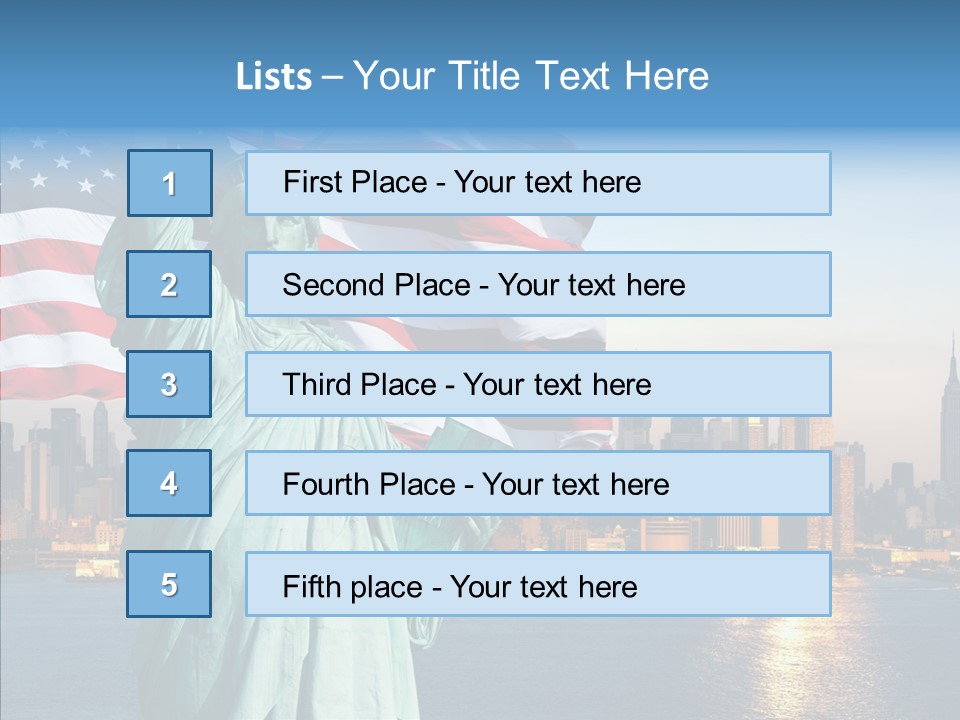 Libert Couronne Femme PowerPoint Template