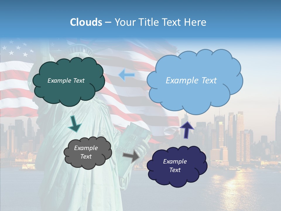 Libert Couronne Femme PowerPoint Template