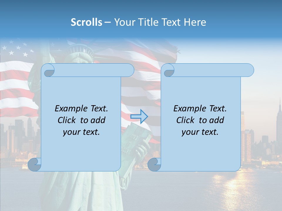 Libert Couronne Femme PowerPoint Template