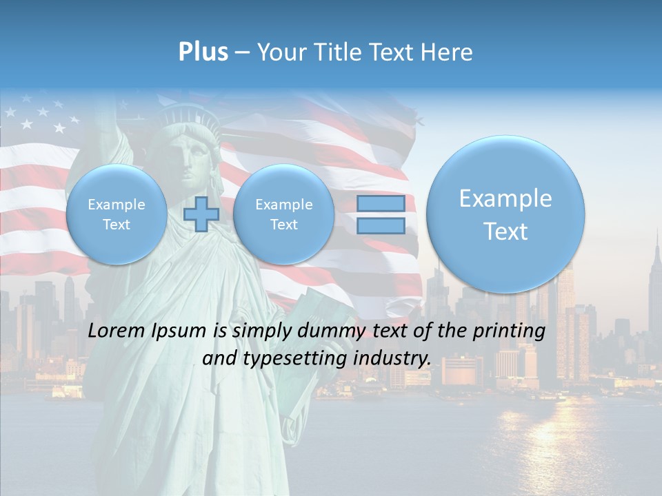 Libert Couronne Femme PowerPoint Template