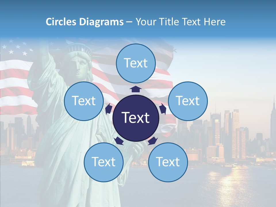 Libert Couronne Femme PowerPoint Template