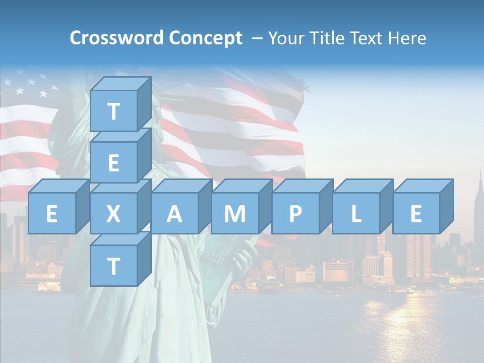 Libert Couronne Femme PowerPoint Template