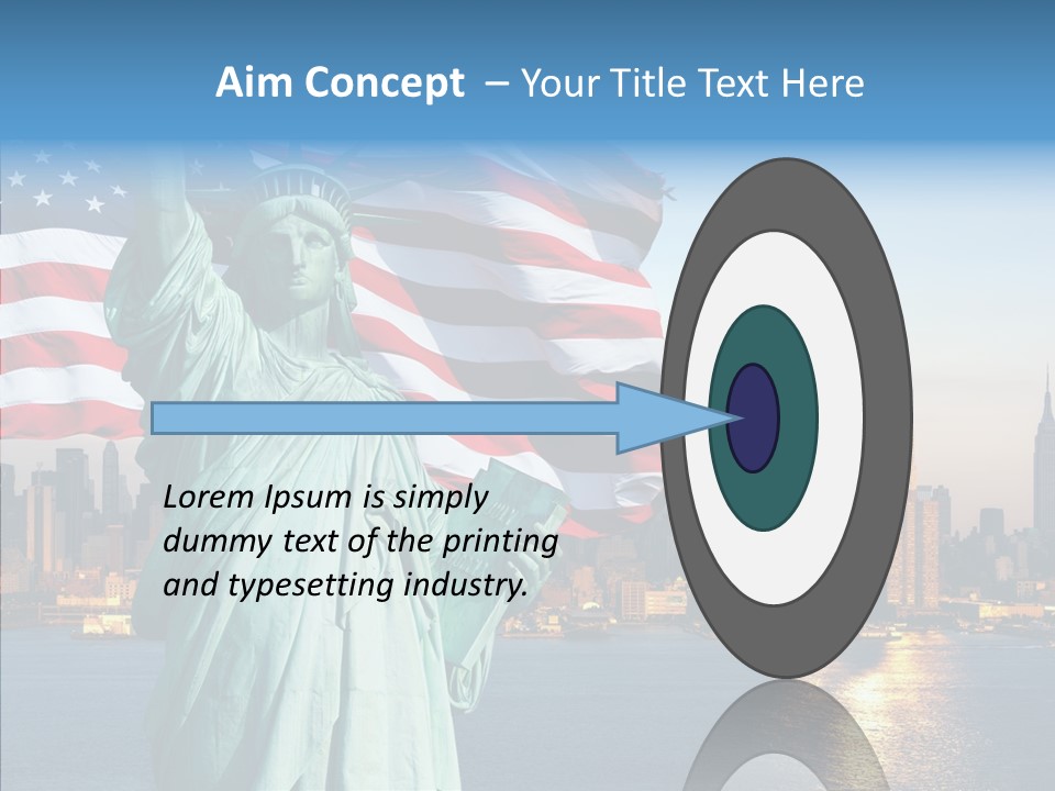 Libert Couronne Femme PowerPoint Template