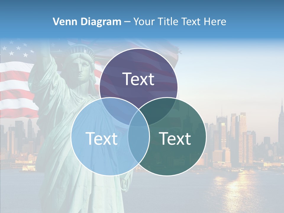 Libert Couronne Femme PowerPoint Template