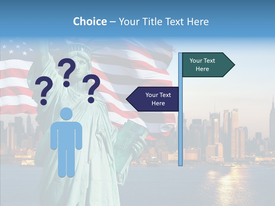 Libert Couronne Femme PowerPoint Template