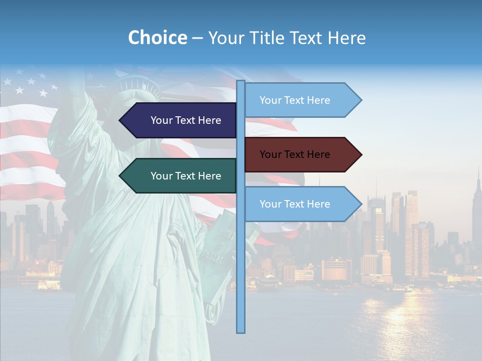 Libert Couronne Femme PowerPoint Template