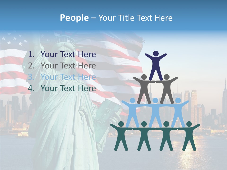 Libert Couronne Femme PowerPoint Template