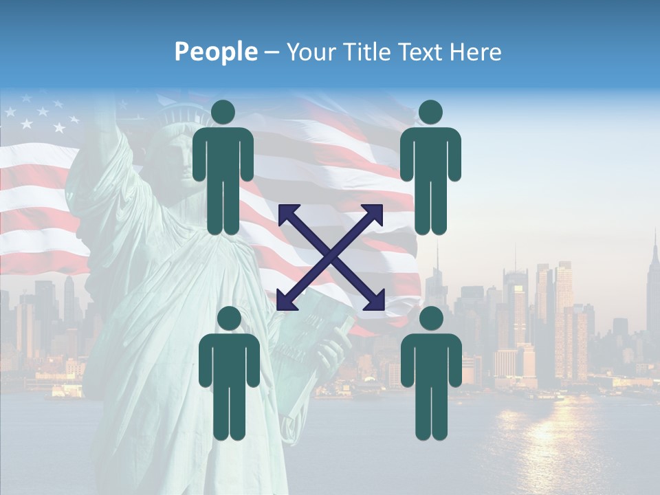 Libert Couronne Femme PowerPoint Template