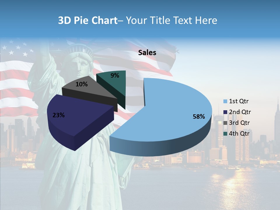 Libert Couronne Femme PowerPoint Template