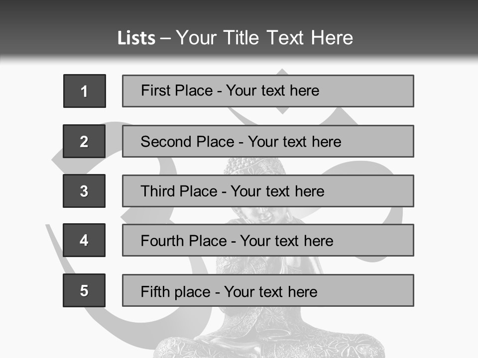 Asie Paix Bouddha PowerPoint Template