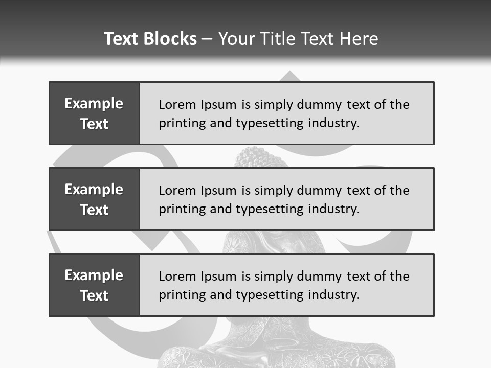 Asie Paix Bouddha PowerPoint Template