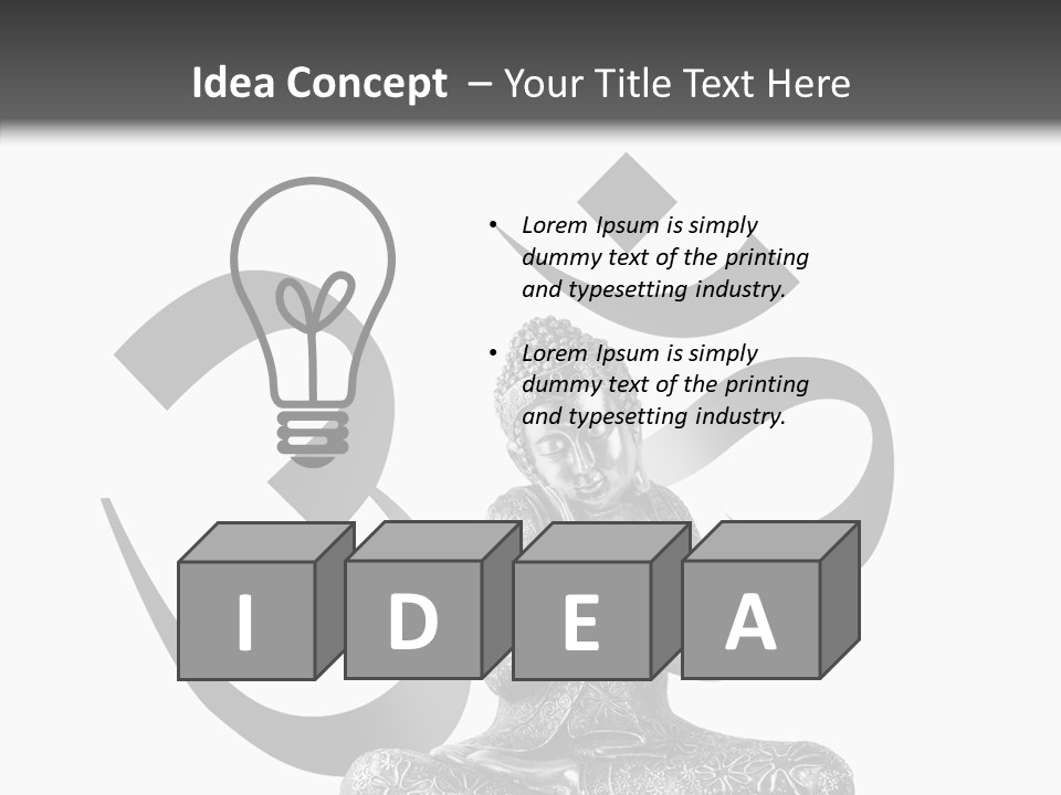 Asie Paix Bouddha PowerPoint Template