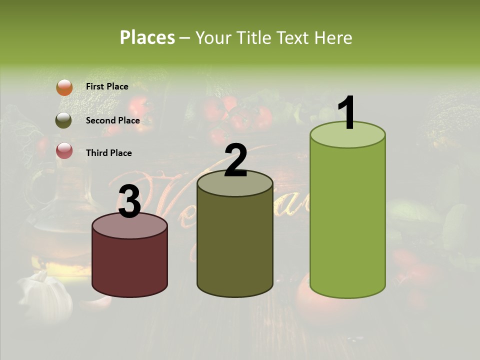 Vegetable Natural Collage PowerPoint Template