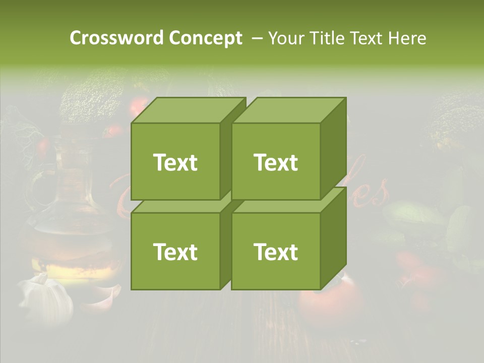 Vegetable Natural Collage PowerPoint Template