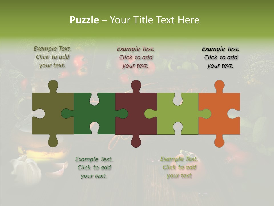 Vegetable Natural Collage PowerPoint Template