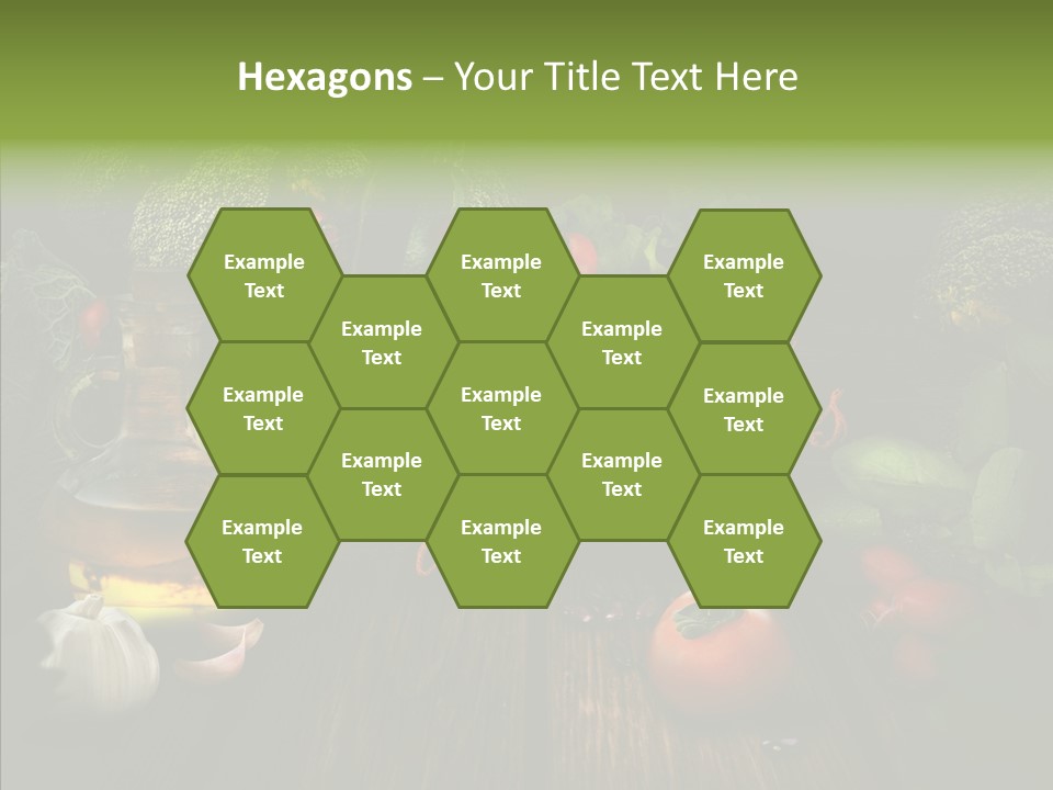 Vegetable Natural Collage PowerPoint Template