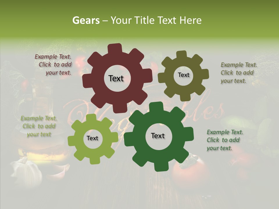 Vegetable Natural Collage PowerPoint Template