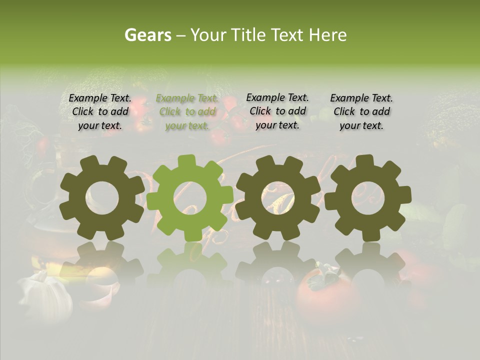 Vegetable Natural Collage PowerPoint Template