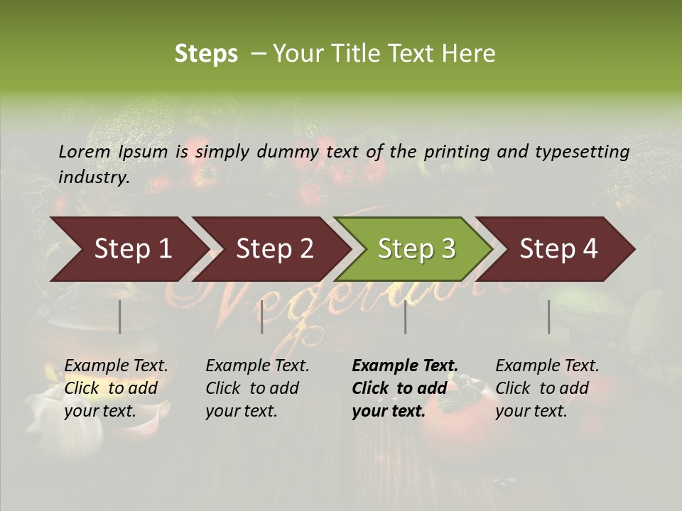 Vegetable Natural Collage PowerPoint Template
