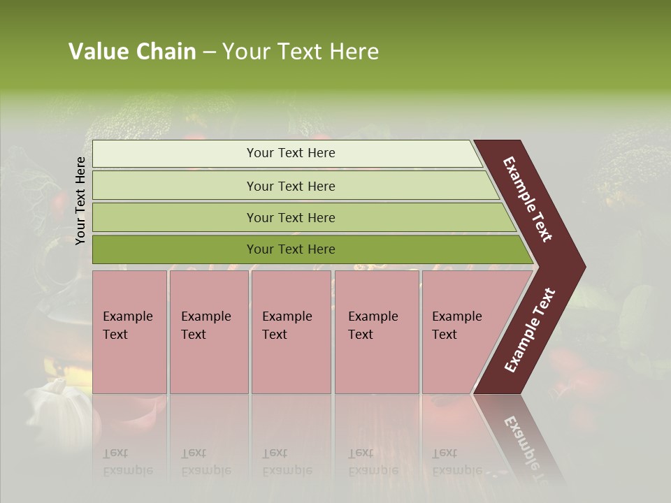 Vegetable Natural Collage PowerPoint Template