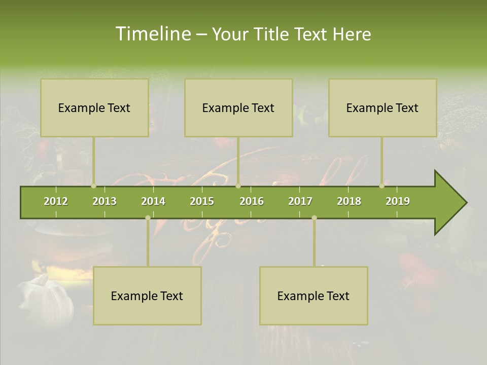 Vegetable Natural Collage PowerPoint Template
