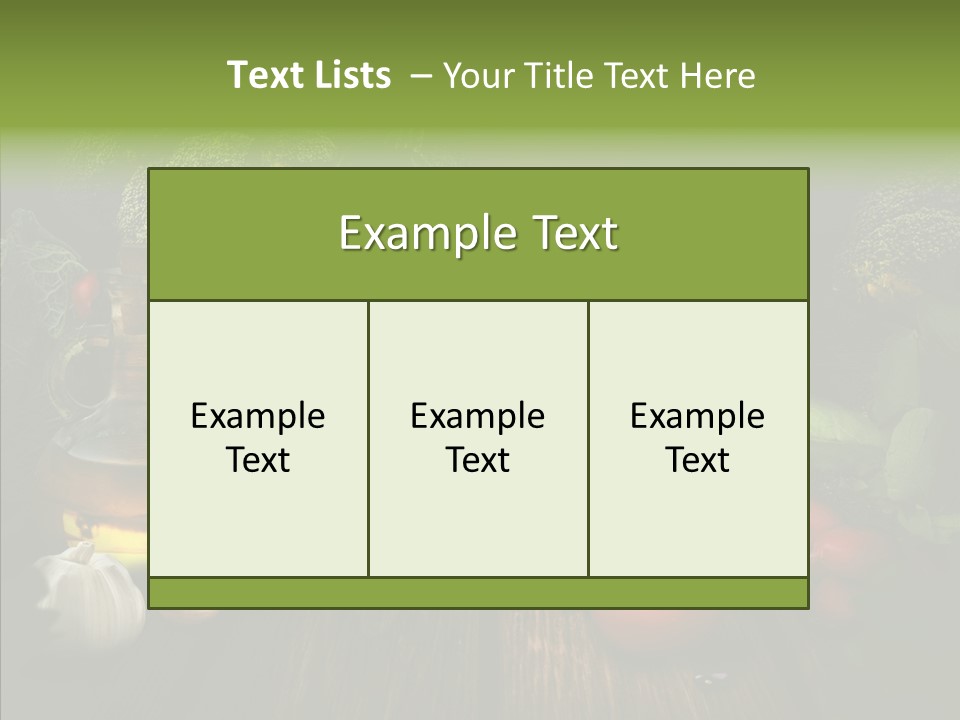 Vegetable Natural Collage PowerPoint Template