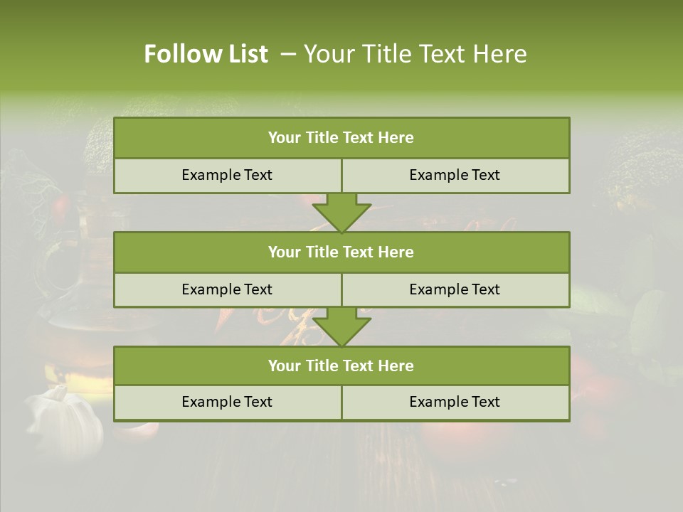 Vegetable Natural Collage PowerPoint Template
