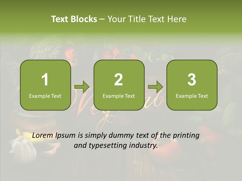 Vegetable Natural Collage PowerPoint Template