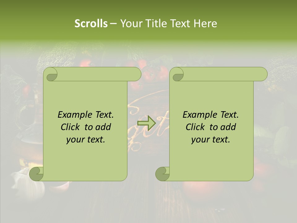 Vegetable Natural Collage PowerPoint Template