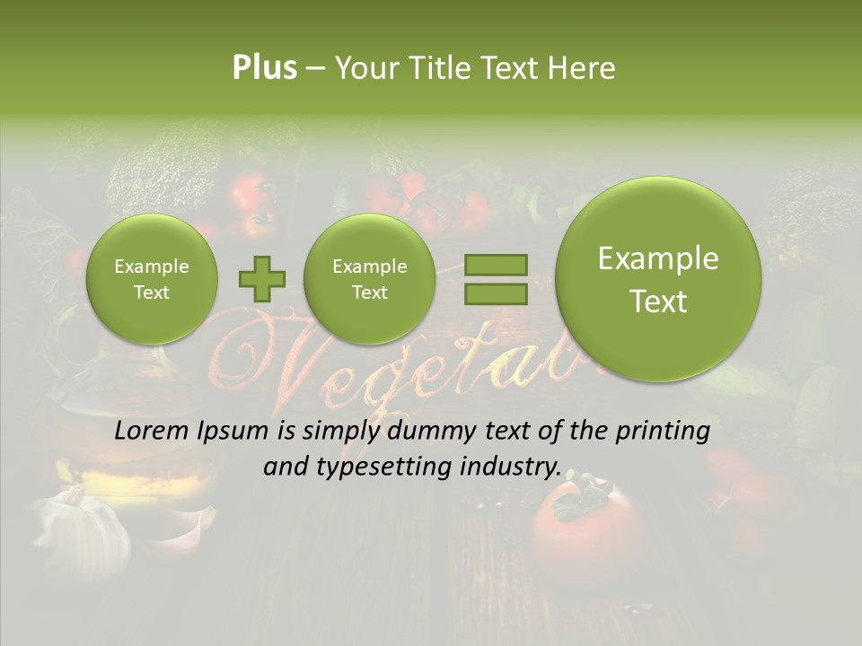 Vegetable Natural Collage PowerPoint Template