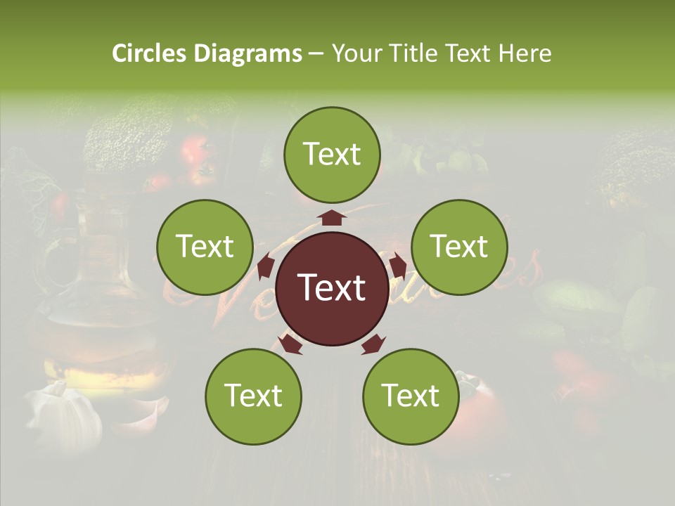 Vegetable Natural Collage PowerPoint Template