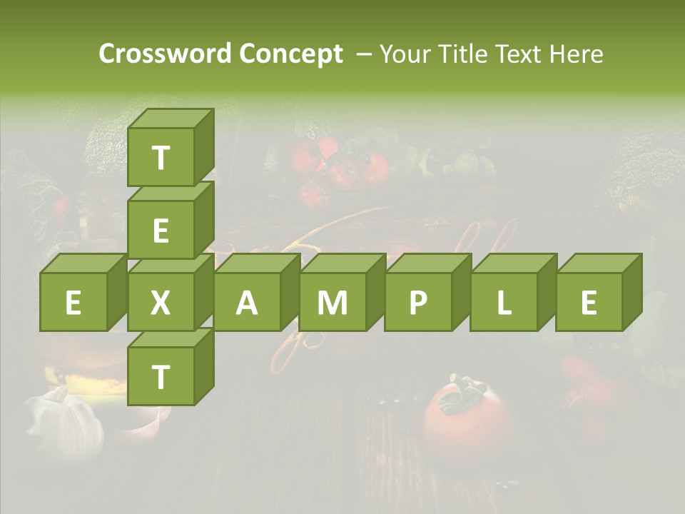 Vegetable Natural Collage PowerPoint Template