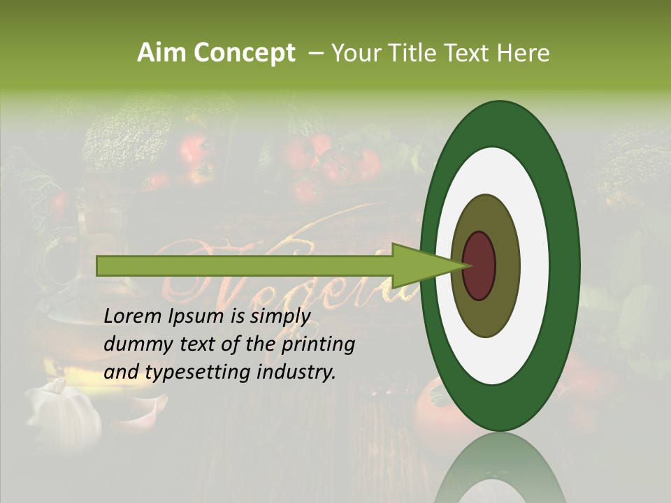 Vegetable Natural Collage PowerPoint Template