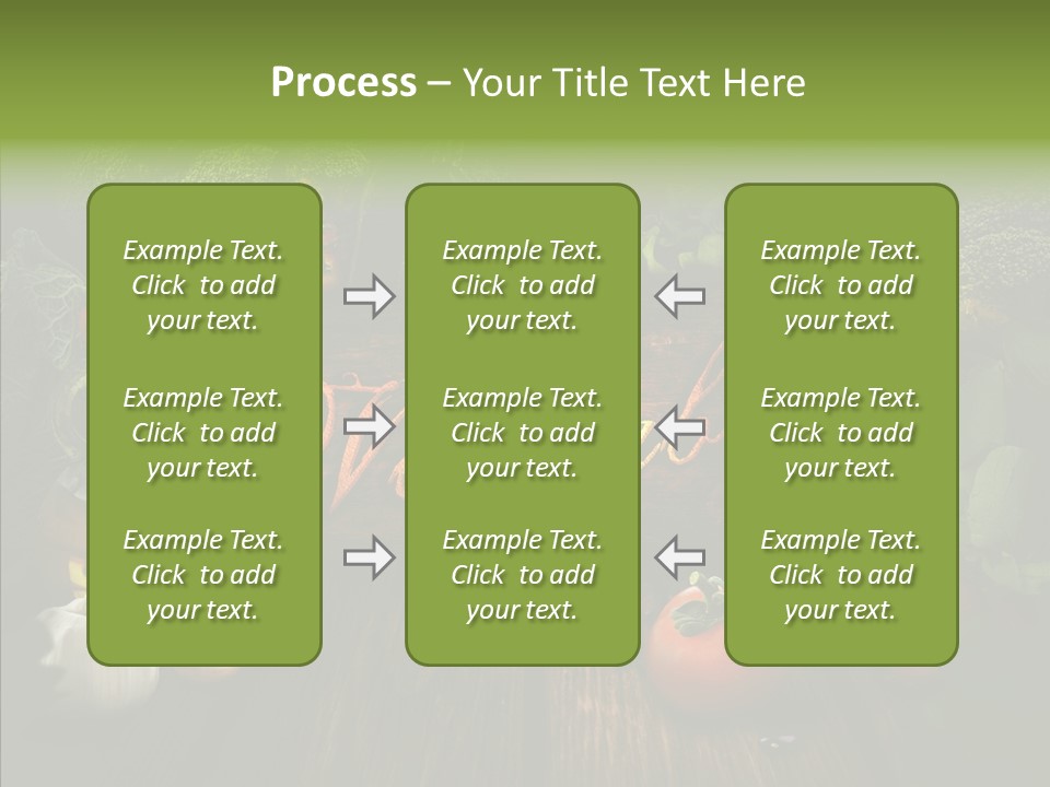 Vegetable Natural Collage PowerPoint Template