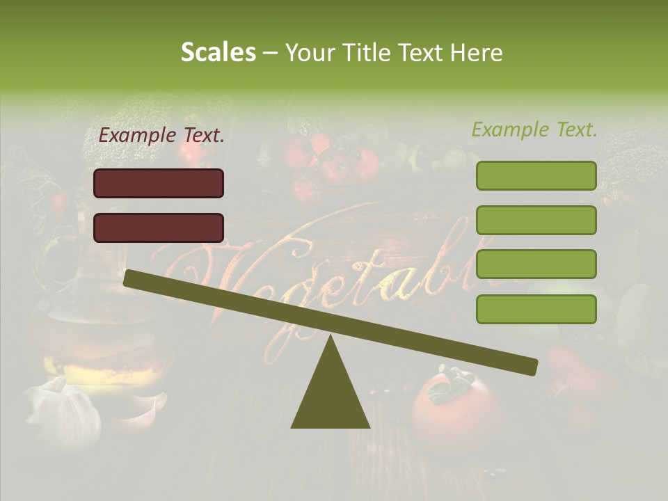 Vegetable Natural Collage PowerPoint Template