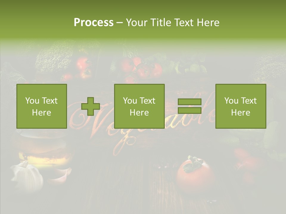 Vegetable Natural Collage PowerPoint Template