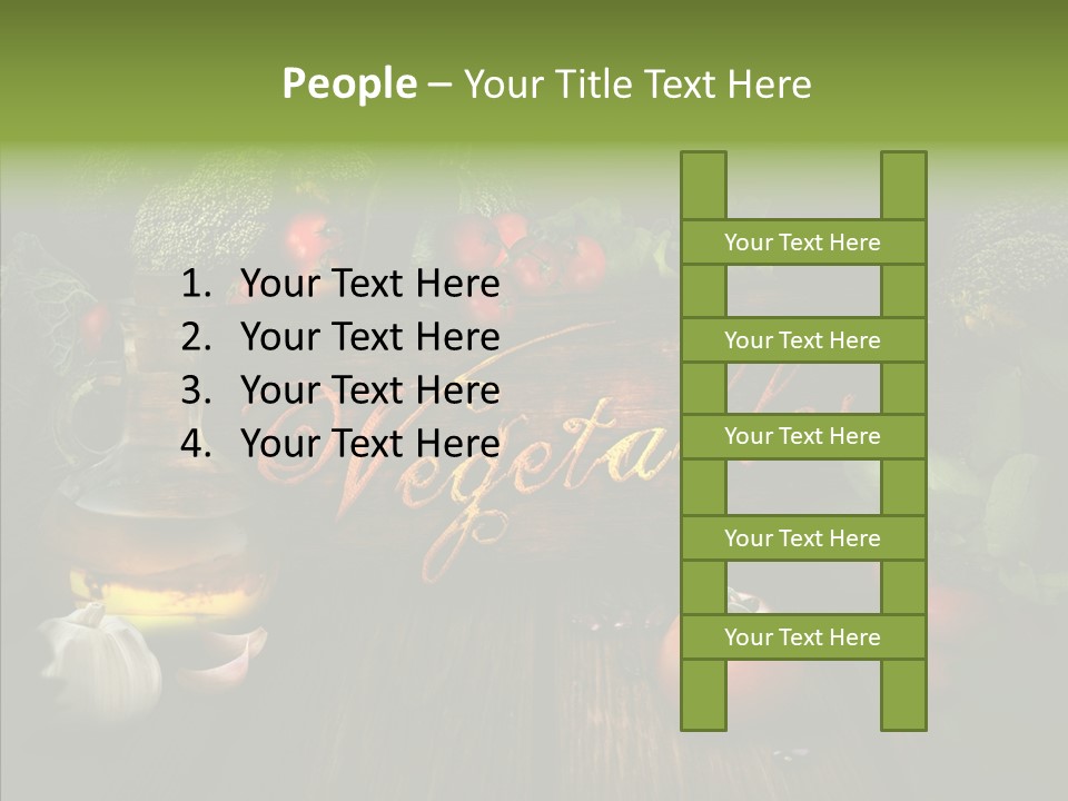 Vegetable Natural Collage PowerPoint Template