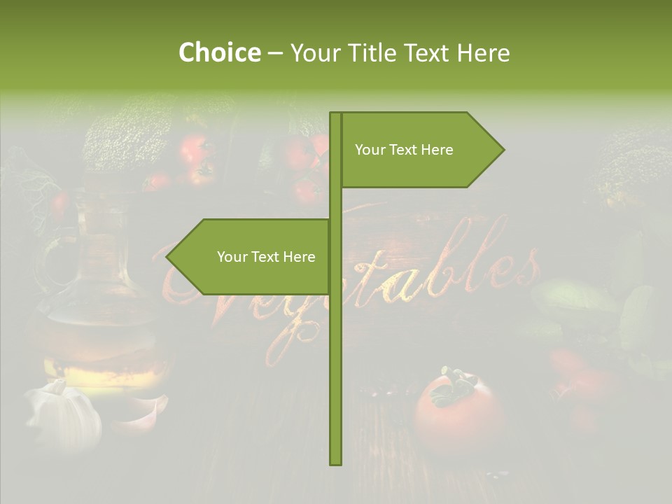 Vegetable Natural Collage PowerPoint Template