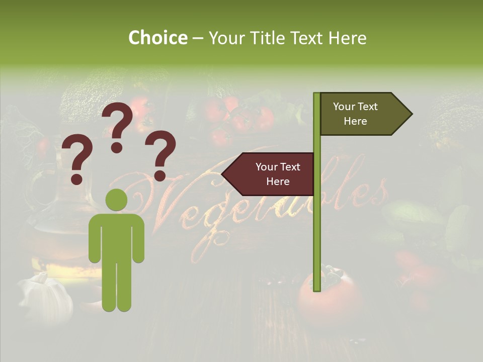 Vegetable Natural Collage PowerPoint Template