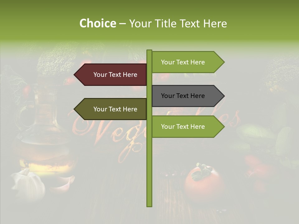 Vegetable Natural Collage PowerPoint Template