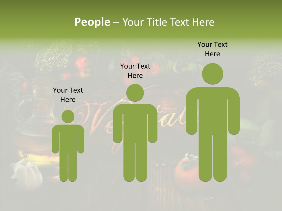 Vegetable Natural Collage PowerPoint Template