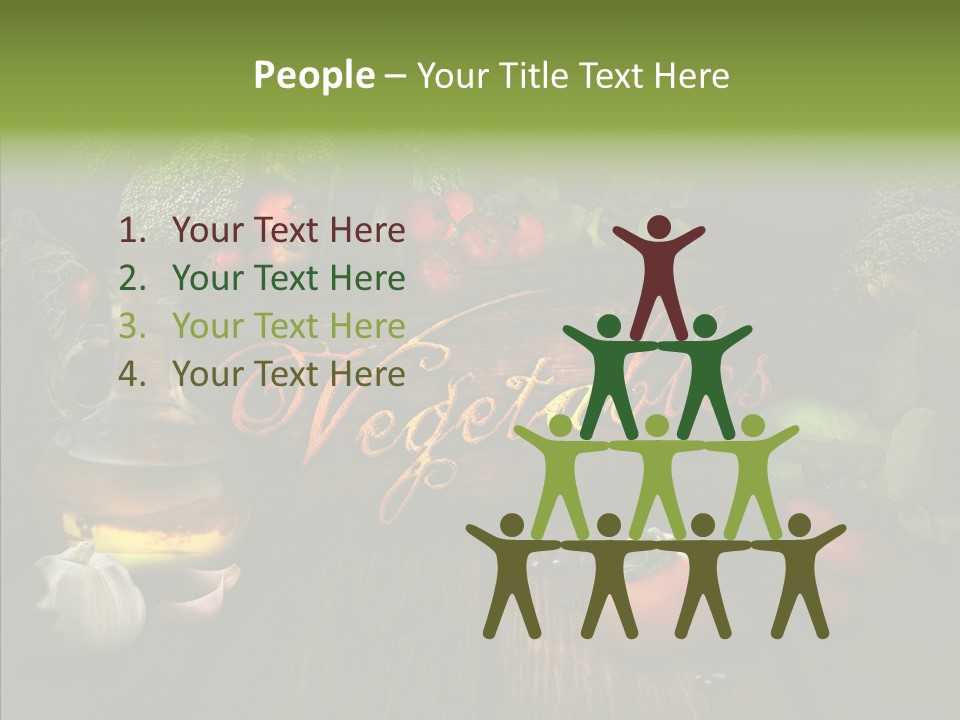 Vegetable Natural Collage PowerPoint Template