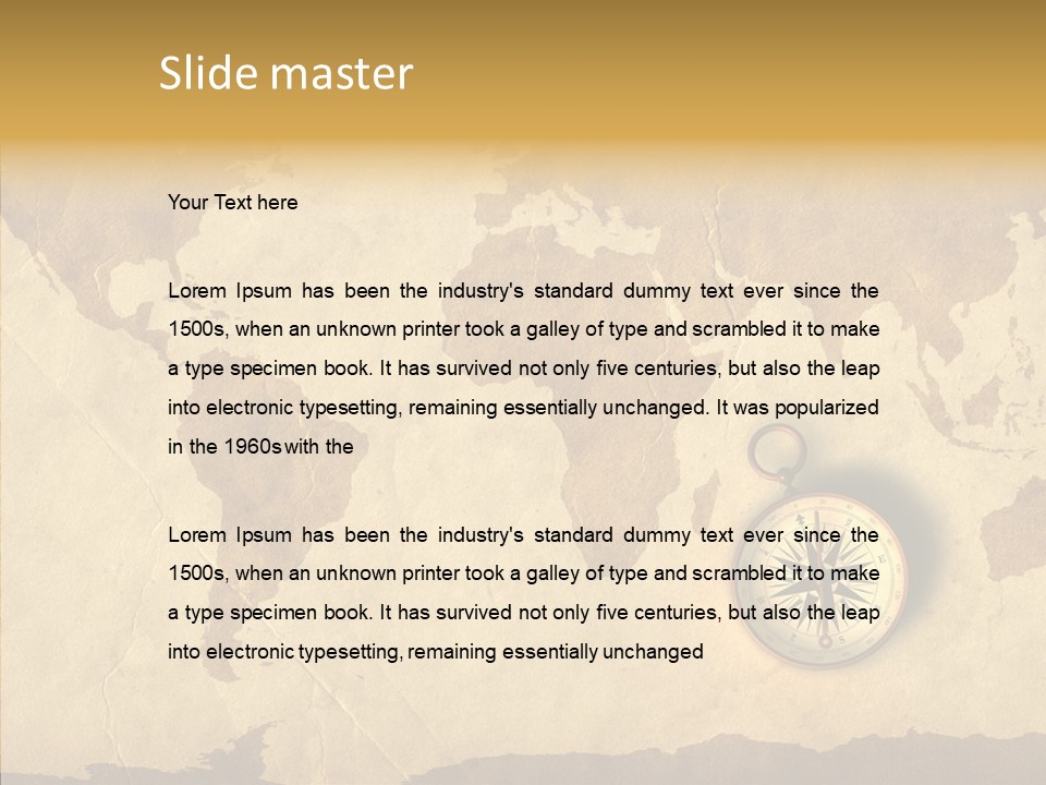 Exploration World Instrument PowerPoint Template