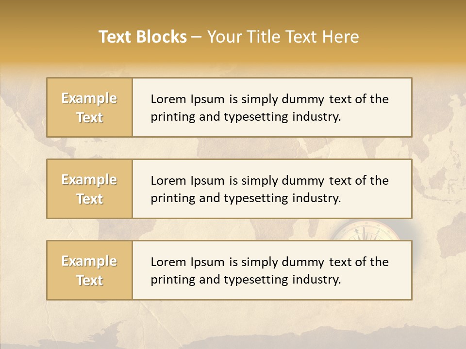 Exploration World Instrument PowerPoint Template