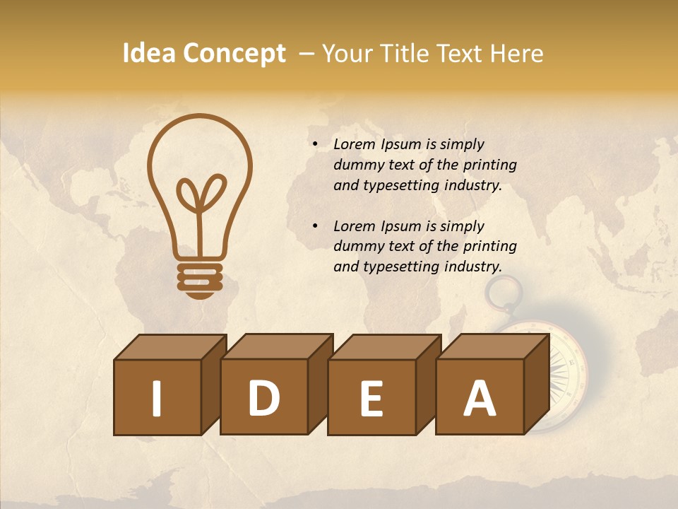 Exploration World Instrument PowerPoint Template