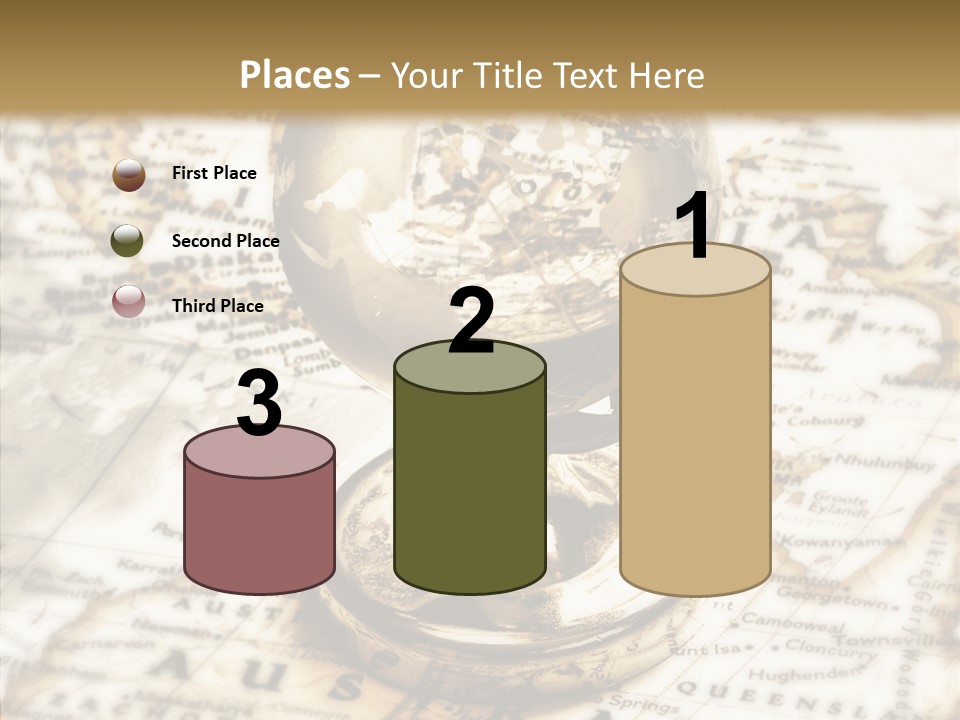 Longitude West Compass PowerPoint Template