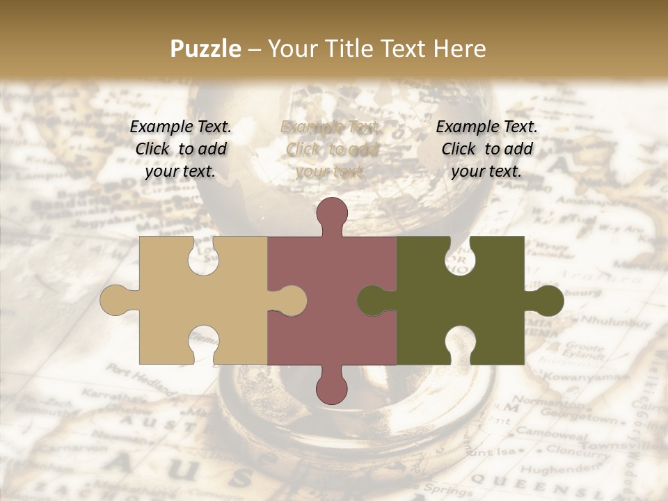 Longitude West Compass PowerPoint Template